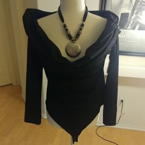 Shoedazzle Off Shoulder Bodysuit